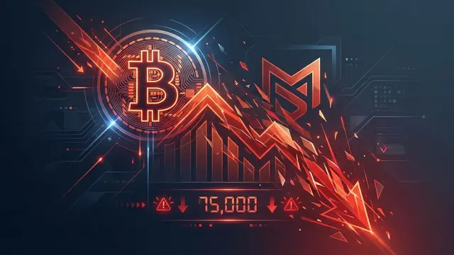 Bitcoin Crash to $75,000: When Even MicroStrategy Slips Into the Red