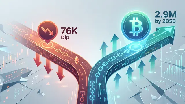 Bitcoin Price Forecasts Diverge Wildly: Analysts Project Everything from $76K Dip to $2.9M by 2050