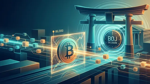 Crypto Market in Sideways Movement: Bitcoin Struggles with $86,000 Level Ahead of Bank of Japan Interest Rate Decision